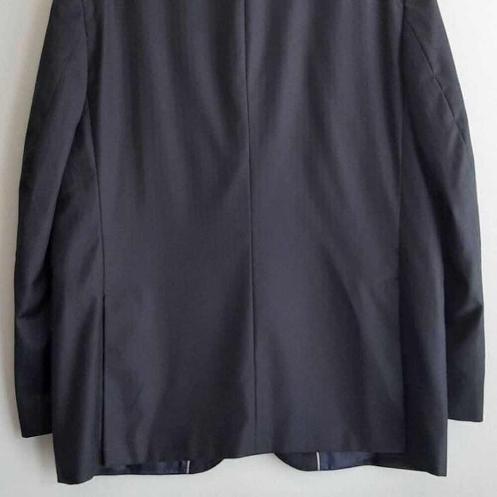 SACOOR BROTHERS Portugal Super 130's Virgin Wool Blazer Jacket Navy Men's Sz 42 - Picture 9 of 16